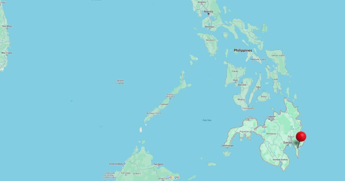 Lage des Projekts Bäume pflanzen und Meeresplastik sammeln auf den Philippinen